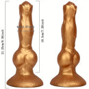 8.36in Silicone Large Thick Knotty Dog Soft Dildo For Sensual Pleasure
