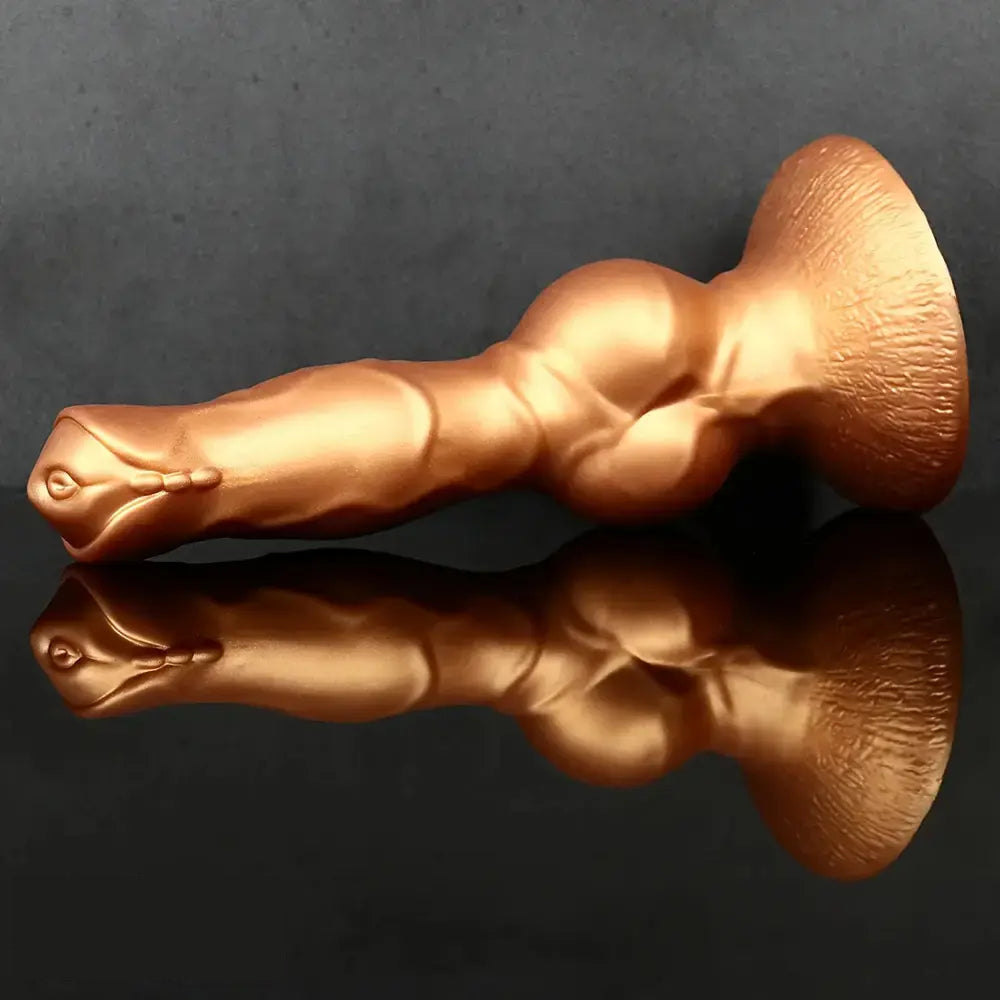 8.36in Silicone Large Thick Knotty Dog Soft Dildo For Sensual Pleasure