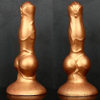 8.36in Silicone Large Thick Knotty Dog Soft Dildo For Sensual Pleasure