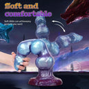 8.38in 10.15in 11.81in Beaded Monster Doggy Egg Fantasy Knot Anal Dildo
