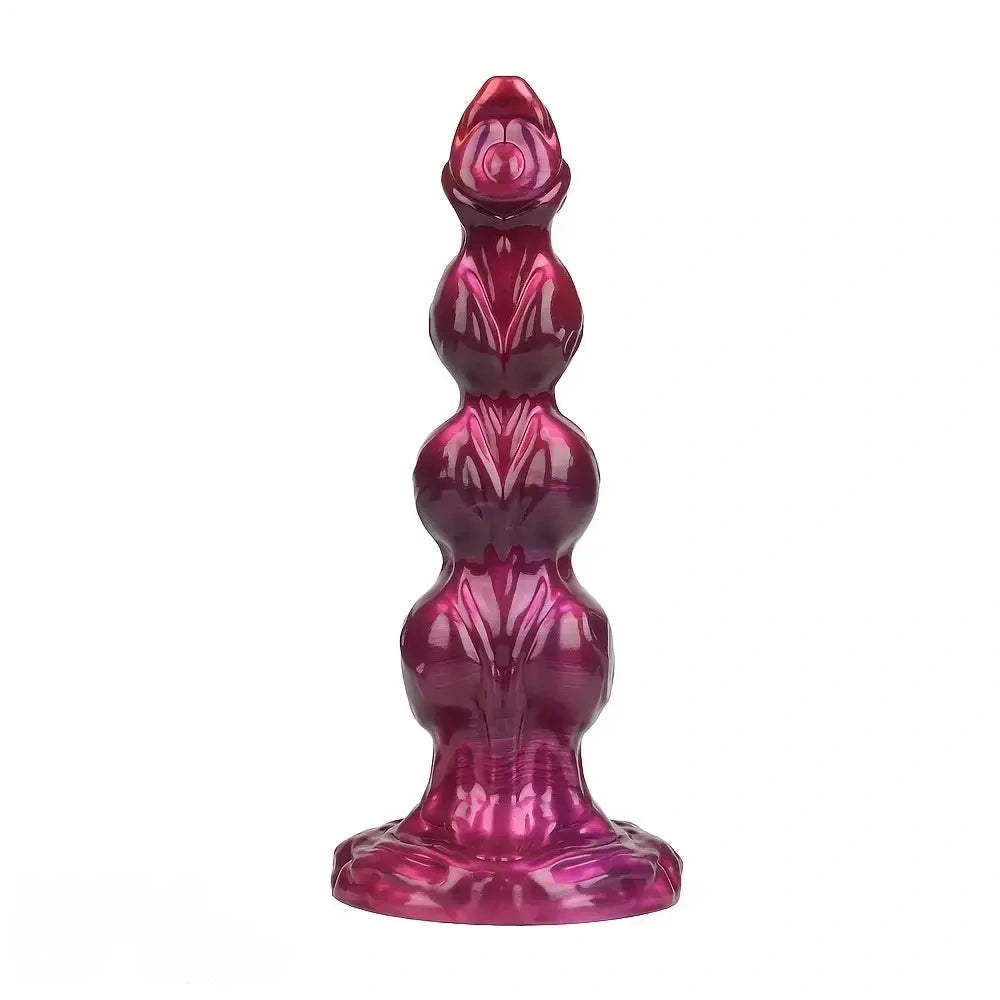 8.38in 10.51in 11.81in Liquid Silicone Knot Animal Soft Fantasy Dildo For Clit