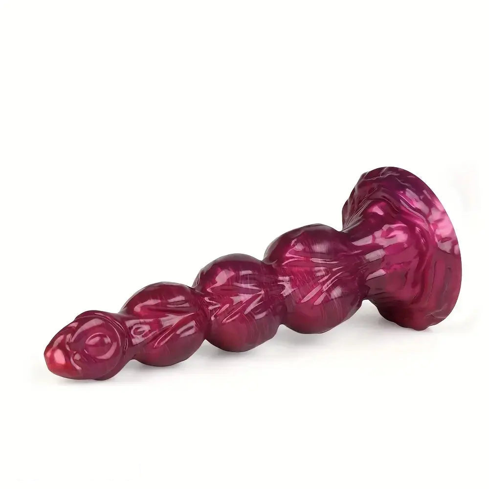 8.38in 10.51in 11.81in Liquid Silicone Knot Animal Soft Fantasy Dildo For Clit