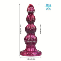 8.38in 10.51in 11.81in Liquid Silicone Knot Animal Soft Fantasy Dildo For Clit