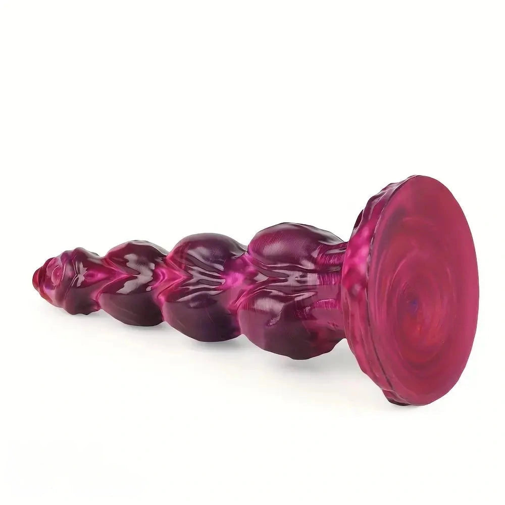 8.38in 10.51in 11.81in Liquid Silicone Knot Animal Soft Fantasy Dildo For Clit