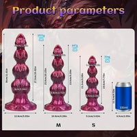 8.38in 10.51in 11.81in Liquid Silicone Knot Animal Soft Fantasy Dildo For Clit