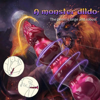 8.38in 10.51in 11.81in Liquid Silicone Knot Animal Soft Fantasy Dildo For Clit