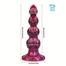 8.38in 10.51in 11.81in Liquid Silicone Knot Animal Soft Fantasy Dildo For Clit