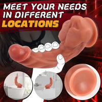 8.3in 11in Male Body Muscle Real Silicone Big Dildo For High-End Users