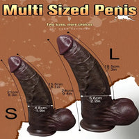 8.3in 9.4in Liquid Silicone Lifelike Thick Big Sharp Tip Design Soft Dildo