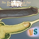 8.3in Big Ebony Silicone Soft Suction Cup Dildo For Hands-Free Play