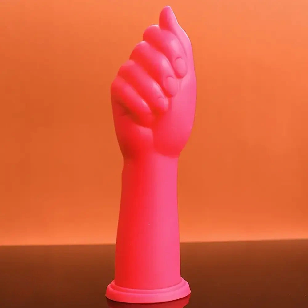 8.3in Big Silicone Soft Fist Hands Dildo For G-spot Clitoral Love Sex Toy