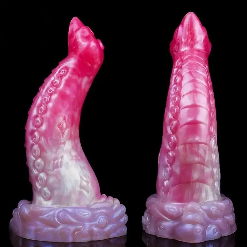 8.3in Fantasy Tentacle Octopus Soft Silicone Animal Cock Dildo