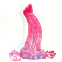 8.3in Fantasy Tentacle Octopus Soft Silicone Animal Cock Dildo