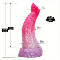8.3in Fantasy Tentacle Octopus Soft Silicone Animal Cock Dildo