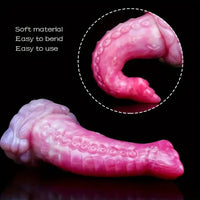 8.3in Fantasy Tentacle Octopus Soft Silicone Animal Cock Dildo
