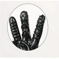 8.3in Finger Spiked Dildo Glove For Manual Massage Stimulating Sex Toy