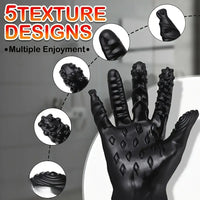 8.3in Finger Spiked Dildo Glove For Manual Massage Stimulating Sex Toy