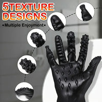 8.3in Finger Spiked Dildo Glove For Manual Massage Stimulating Sex Toy
