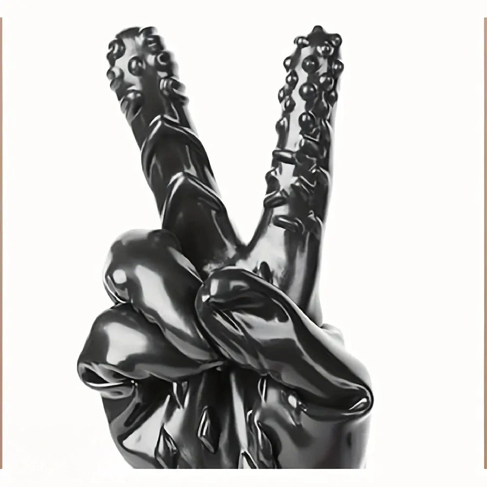 8.3in Finger Spiked Dildo Glove For Manual Massage Stimulating Sex Toy