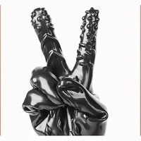 8.3in Finger Spiked Dildo Glove For Manual Massage Stimulating Sex Toy
