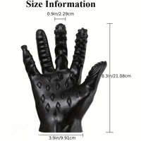 8.3in Finger Spiked Dildo Glove For Manual Massage Stimulating Sex Toy