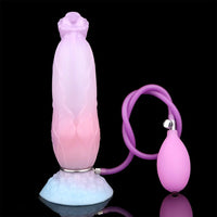 8.3in Inflatable Silicone Soft Fantasy Dildo Adult Toy For Gay Men Sex