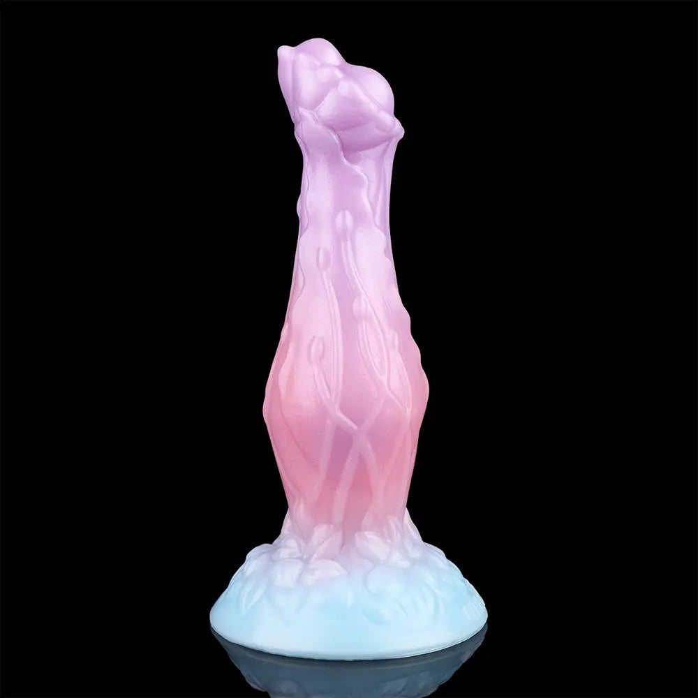 8.3in Inflatable Silicone Soft Fantasy Dildo Adult Toy For Gay Men Sex