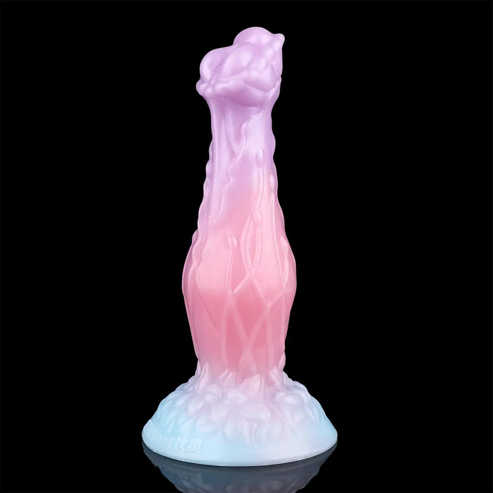 8.3in Inflatable Silicone Soft Fantasy Dildo Adult Toy For Gay Men Sex