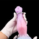 8.3in Inflatable Silicone Soft Fantasy Dildo Adult Toy For Gay Men Sex