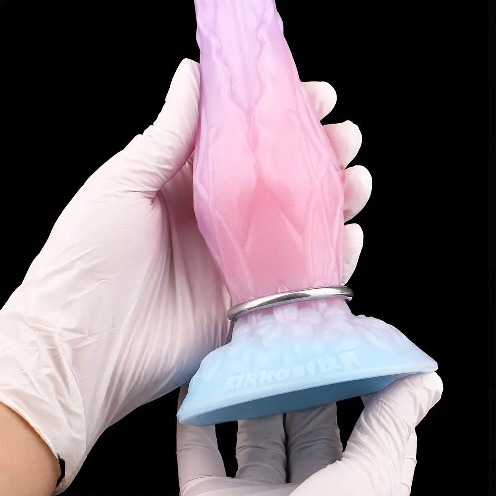 8.3in Inflatable Silicone Soft Fantasy Dildo Adult Toy For Gay Men Sex