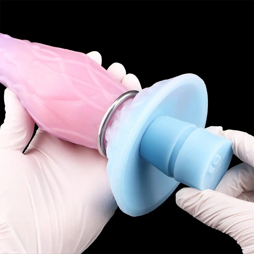 8.3in Inflatable Silicone Soft Fantasy Dildo Adult Toy For Gay Men Sex