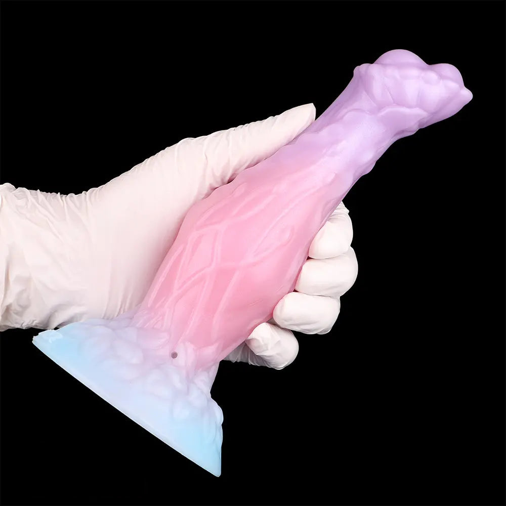 8.3in Inflatable Silicone Soft Fantasy Dildo Adult Toy For Gay Men Sex
