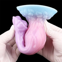 8.3in Inflatable Silicone Soft Fantasy Dildo Adult Toy For Gay Men Sex