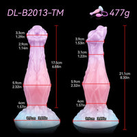 8.3in Inflatable Silicone Soft Fantasy Dildo Adult Toy For Gay Men Sex