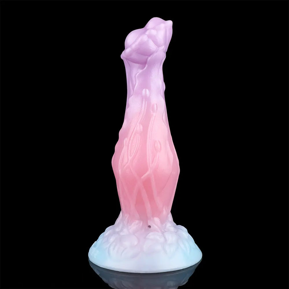 8.3in Inflatable Silicone Soft Fantasy Dildo Adult Toy For Gay Men Sex