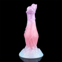 8.3in Inflatable Silicone Soft Fantasy Dildo Adult Toy For Gay Men Sex