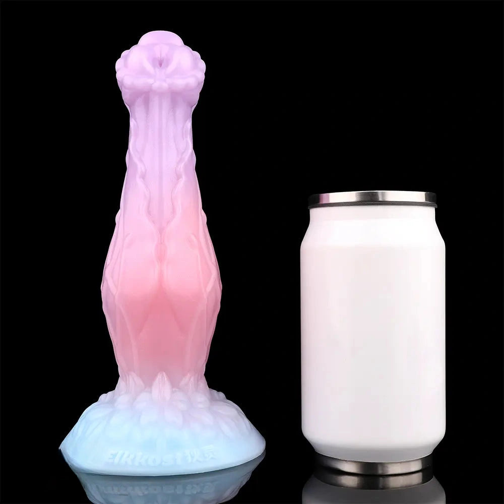 8.3in Inflatable Silicone Soft Fantasy Dildo Adult Toy For Gay Men Sex