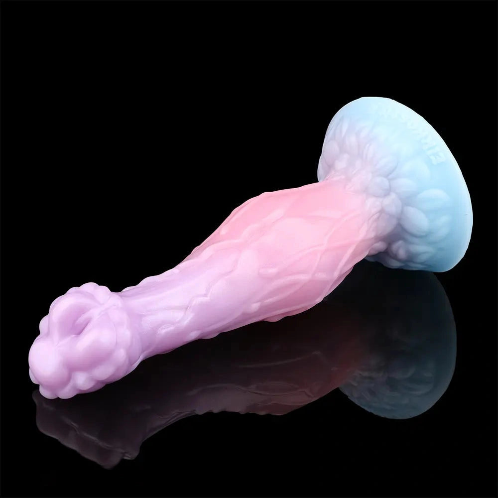 8.3in Inflatable Silicone Soft Fantasy Dildo Adult Toy For Gay Men Sex