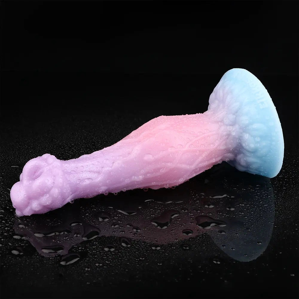 8.3in Inflatable Silicone Soft Fantasy Dildo Adult Toy For Gay Men Sex