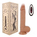 8.3in Pure Liquid Silica Gel Wireless Remote Heating Thrusting Dildo