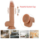 8.3in Pure Liquid Silica Gel Wireless Remote Heating Thrusting Dildo
