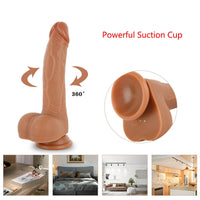 8.3in Remote Control Heating Swing Vibrating Lifelike Dildo For Female