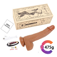 8.3in Remote Control Heating Swing Vibrating Lifelike Dildo For Female