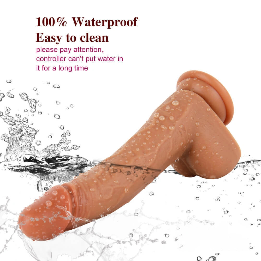 8.3in Remote Control Heating Swing Vibrating Lifelike Dildo For Female