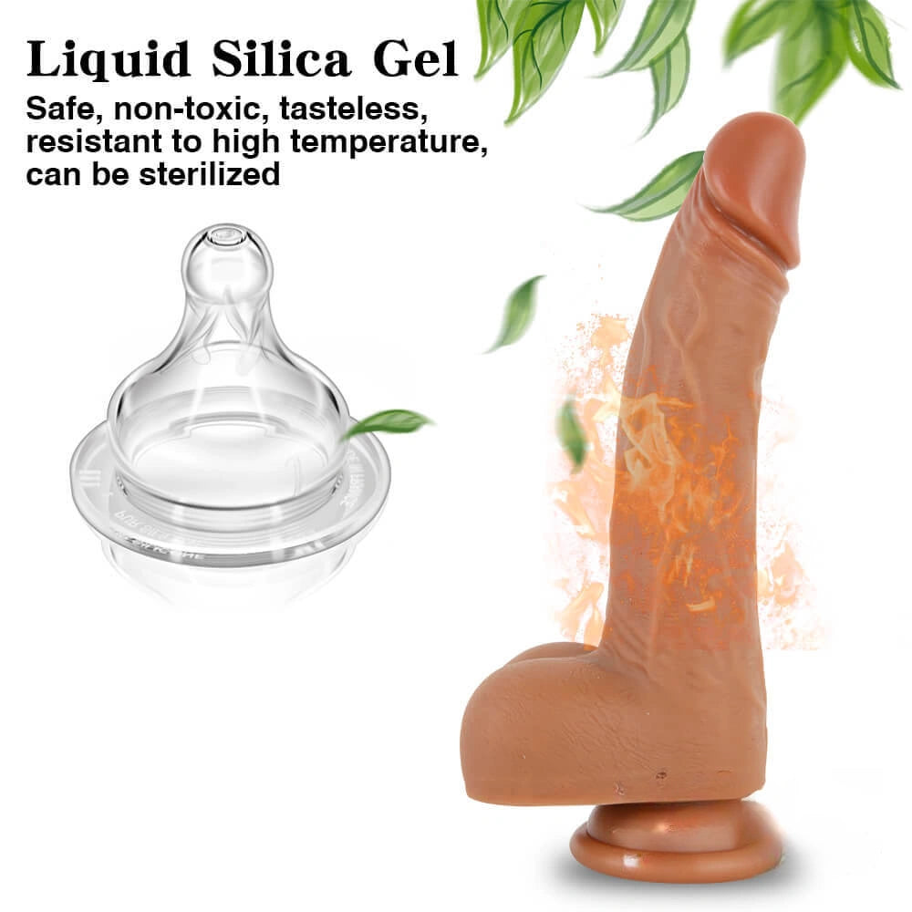 8.3in Remote Control Heating Swing Vibrating Lifelike Dildo For Female