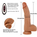 8.3in Remote Control Heating Swing Vibrating Lifelike Dildo For Female