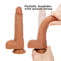 8.3in Remote Control Heating Swing Vibrating Lifelike Dildo For Female