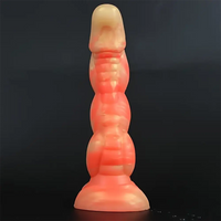 8.3in Silicone Big Soft Monster Odd Dildo For G-spot Anal Stimulation