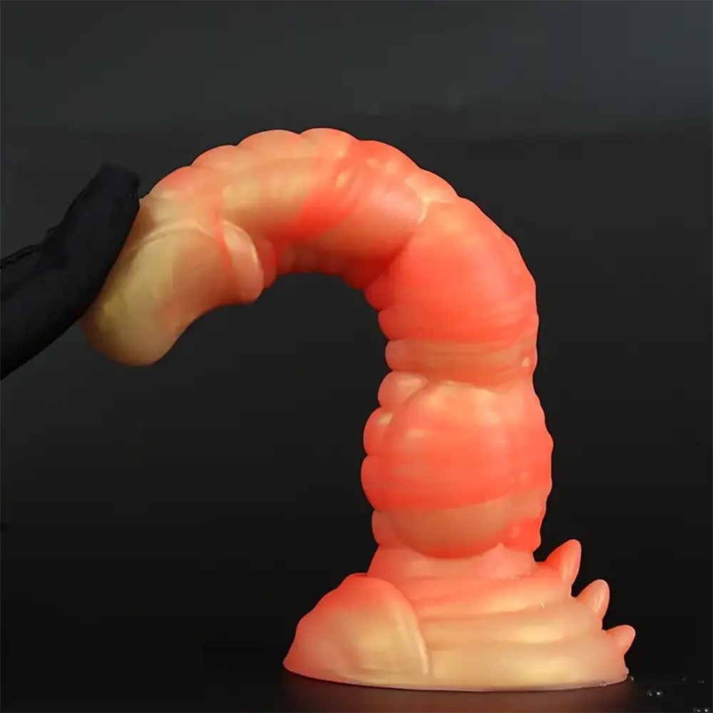 8.3in Silicone Big Soft Monster Odd Dildo For G-spot Anal Stimulation