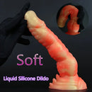 8.3in Silicone Big Soft Monster Odd Dildo For G-spot Anal Stimulation